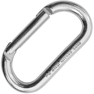 Ovaler Karabiner, aus Karbonstahl