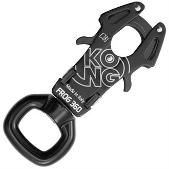 Karabiner klein mit Öse - GRAU