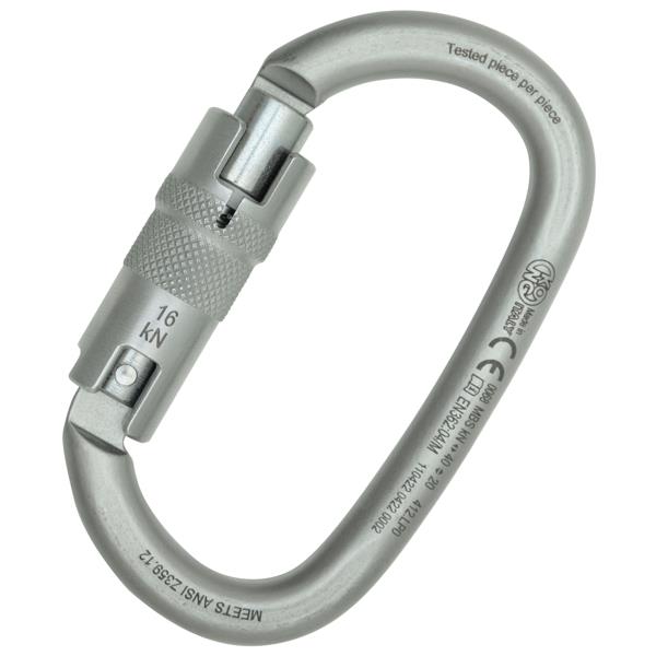 Carabiner Black Galvanized 4 x 40 mm - Per Piece