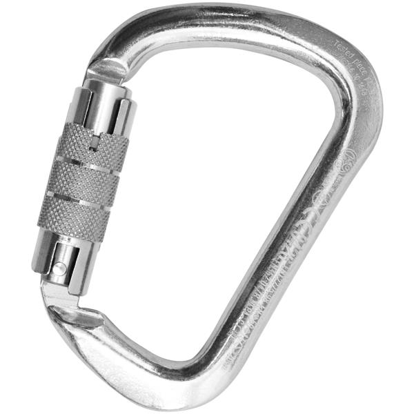 Stainless steel carabiner with sleeve