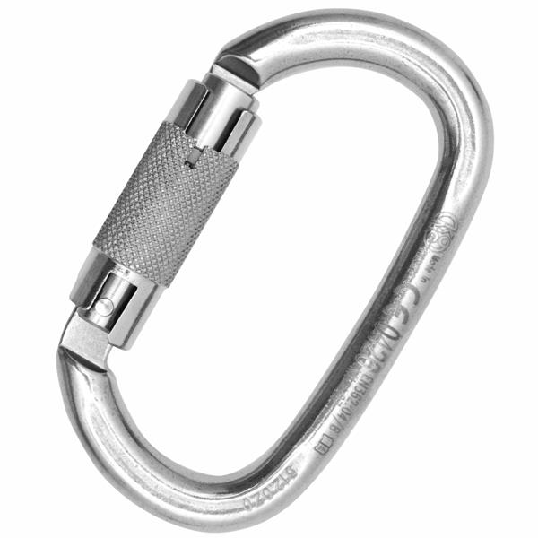 Ovalone Inox Auto Block - Stainless steel carabiner KONG