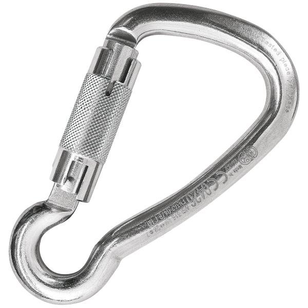 12 mm Kong D Shape Wire Gate Moschettone in Acciaio Inox AISI 316 Lucido