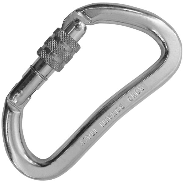 Carabiner with screw sleeve