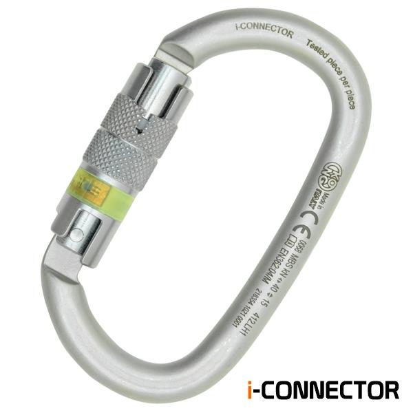 i-Ovalone Carbon Twist Lock - Kong steel carabiner KONG