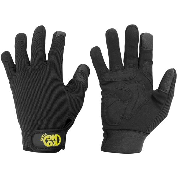 Guanti senza dita Tactical in pelle colore nero